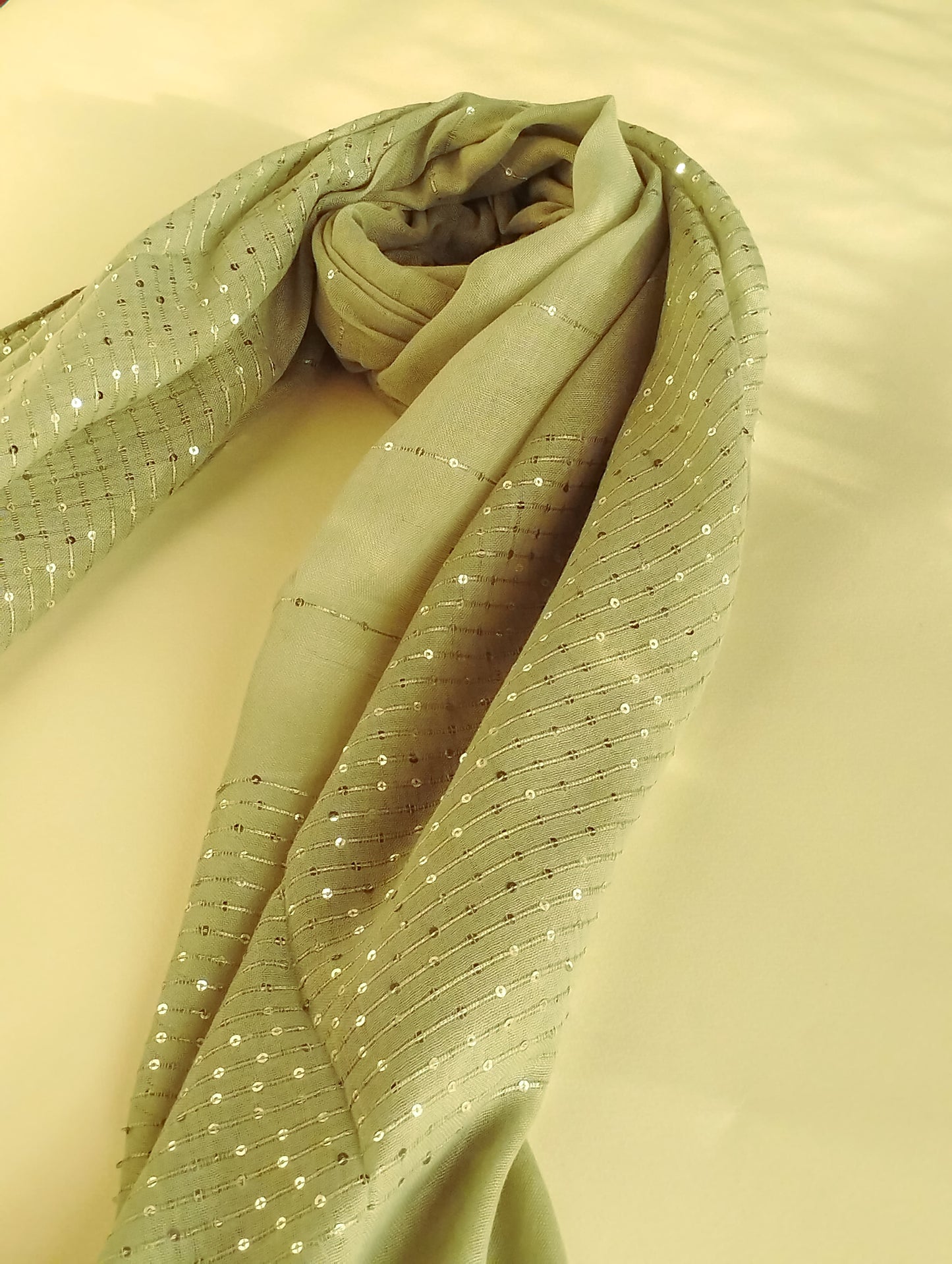 Sequin Hijab - Pistachio Green
