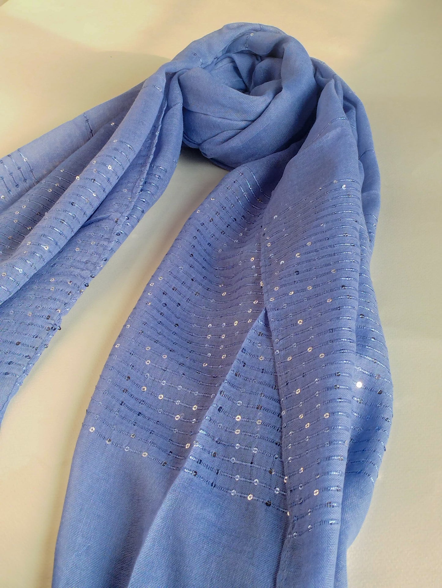 Sequin Hijab - Wild Blue