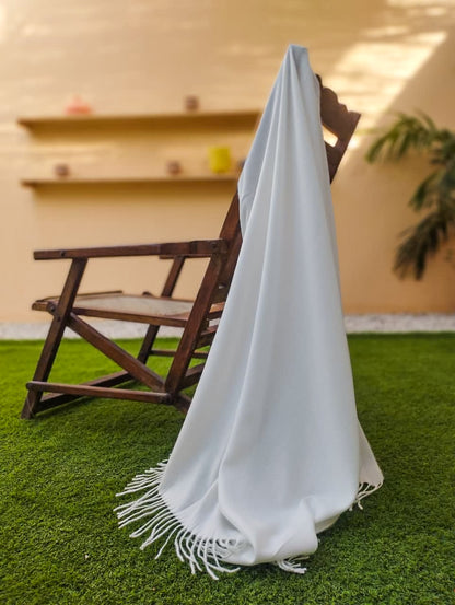 Winter Cashmere Scarves - White