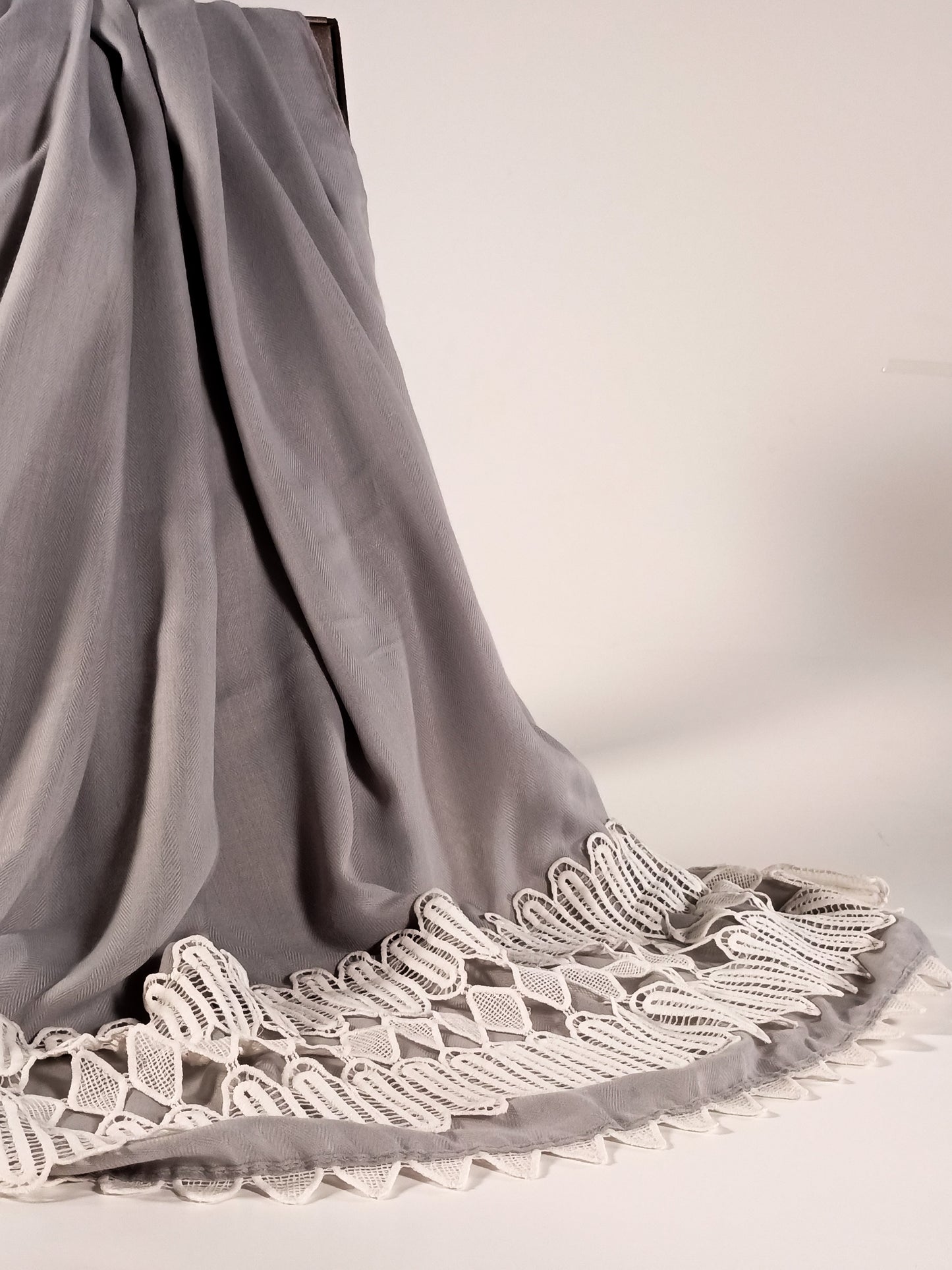 Laced Scarf - Grey