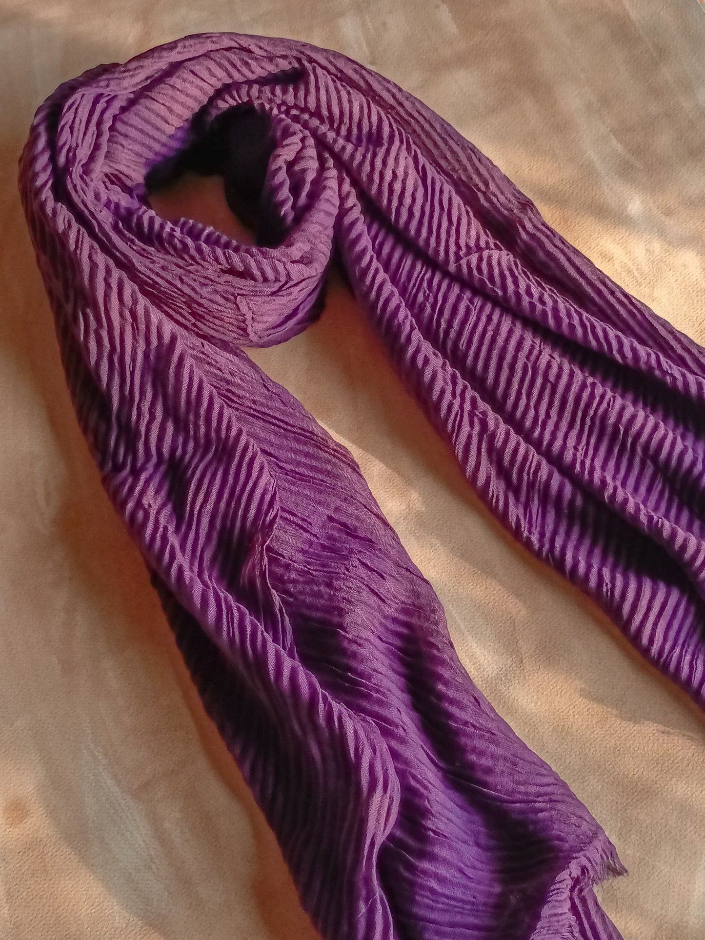 Cotton Pleated - Grape Purple