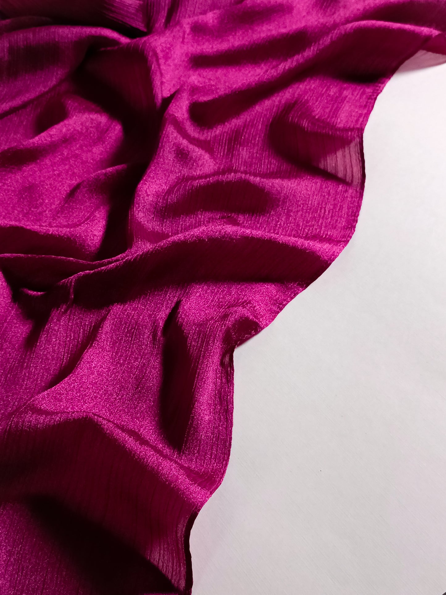 Crinkle Silk - Royal Fuchsia