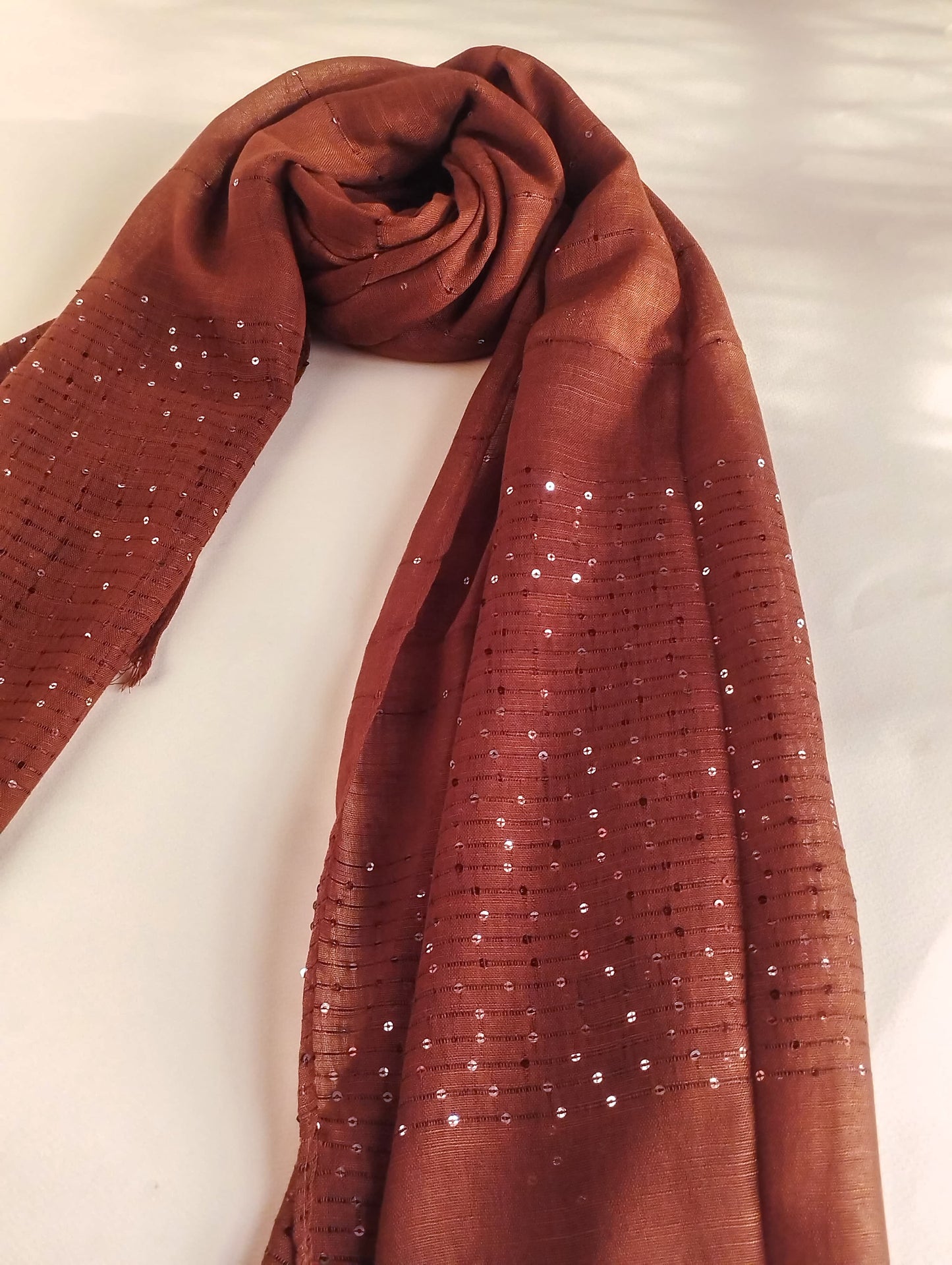 Sequin Hijab - Mocca